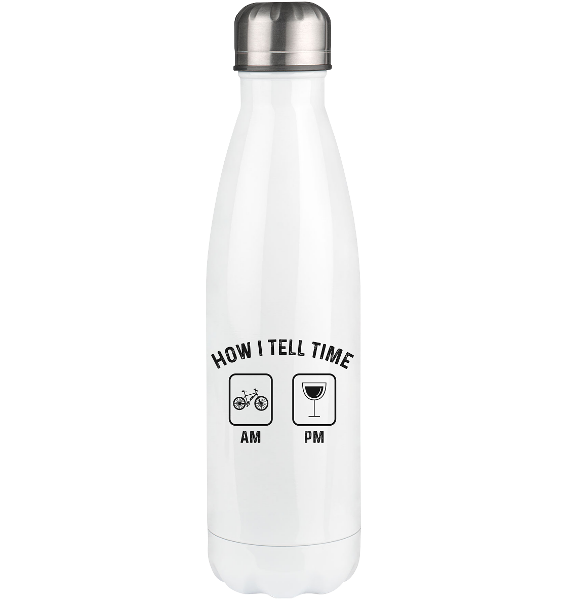 How I Tell Time Am Pm - Edelstahl Thermosflasche e-bike 500ml