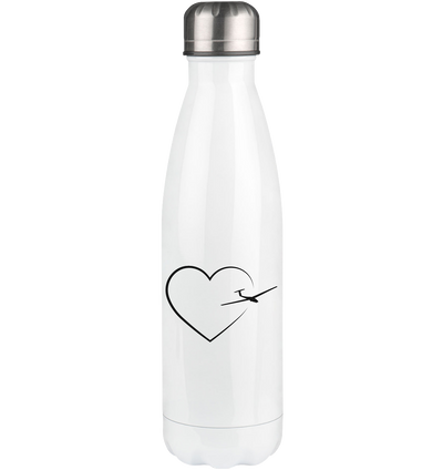 Heart 2 and Sailplane - Edelstahl Thermosflasche berge 500ml