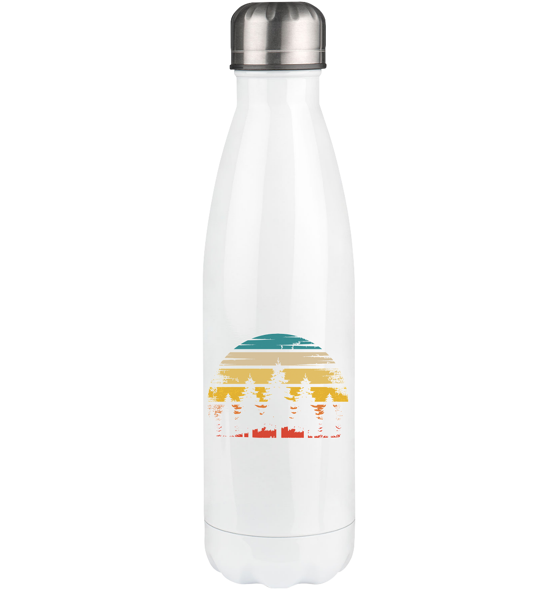 Retro Sun and Trees - Edelstahl Thermosflasche camping UONP 500ml