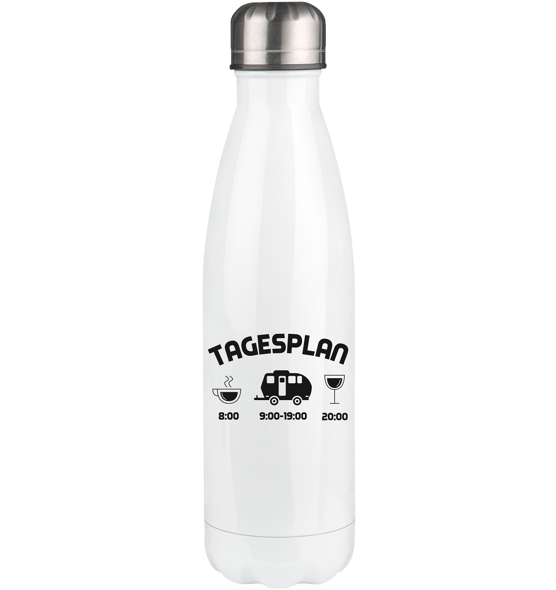 Tagesplan 2 - Edelstahl Thermosflasche camping 500ml