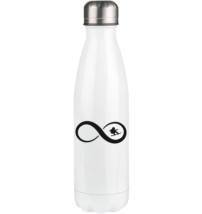 Infinity and Snowboarding - Edelstahl Thermosflasche snowboarden 500ml