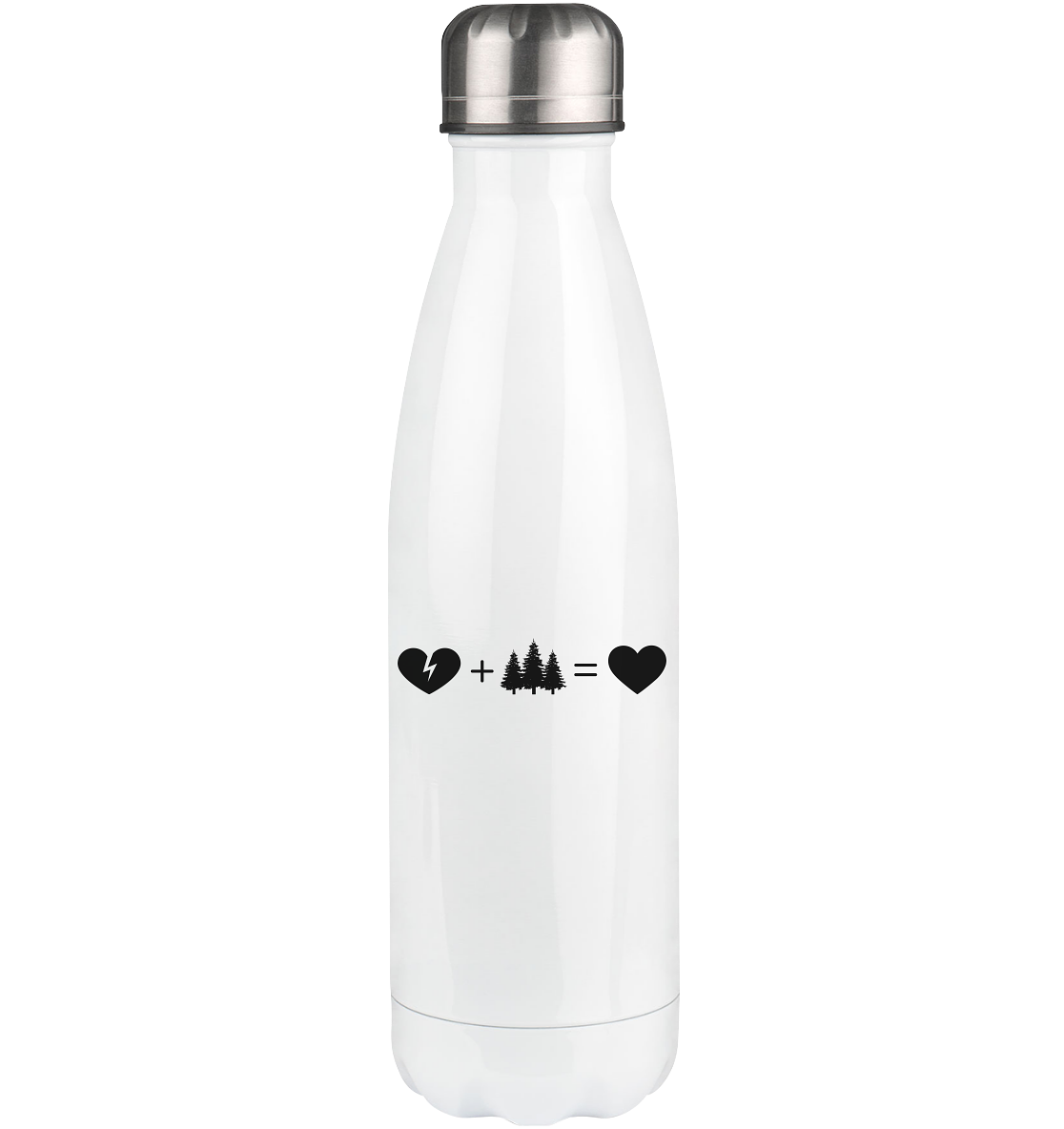 Broken Heart Heart and Snowboarding 3 - Edelstahl Thermosflasche camping UONP 500ml