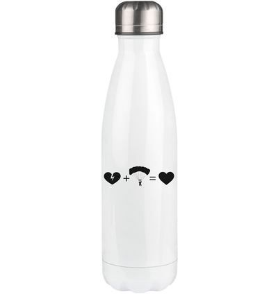 Broken Heart Heart and Paragliding - Edelstahl Thermosflasche berge 500ml