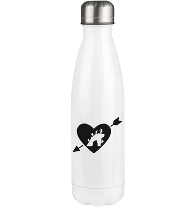Arrow Heart and Climbing - Edelstahl Thermosflasche klettern 500ml