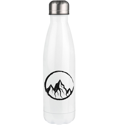 Cricle and Mountain - Edelstahl Thermosflasche berge 500ml
