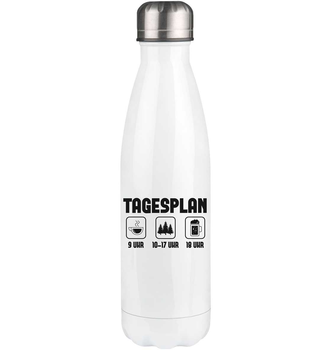 Tagesplan 3 - Edelstahl Thermosflasche camping UONP 500ml