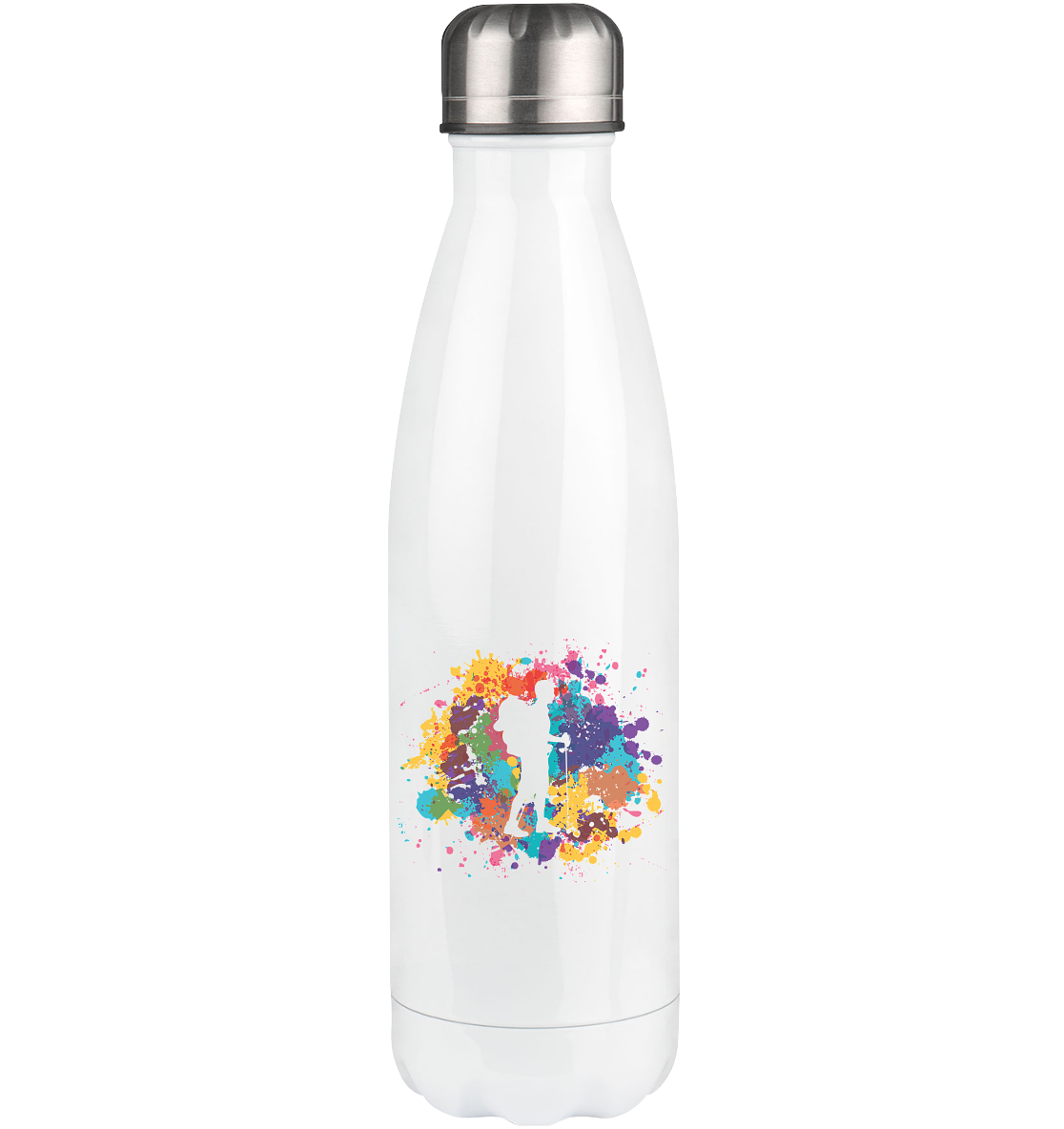 Colorful Splash and Hiking - Edelstahl Thermosflasche wandern 500ml