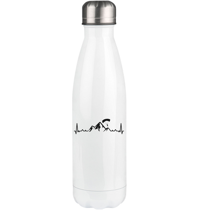 Heartbeat Mountain and Paragliding - Edelstahl Thermosflasche berge 500ml