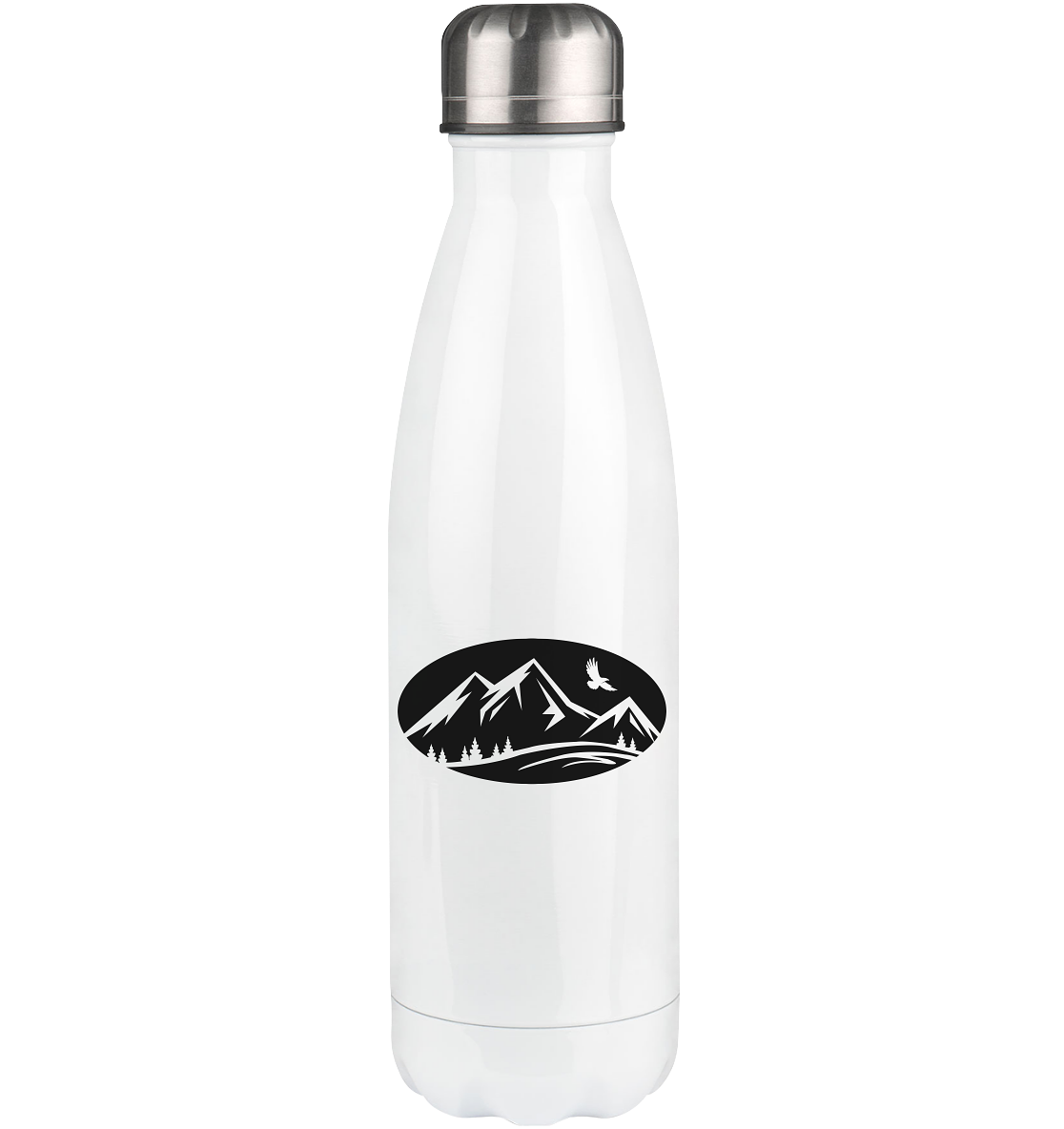 Semicircle and Mountain - Edelstahl Thermosflasche berge 500ml