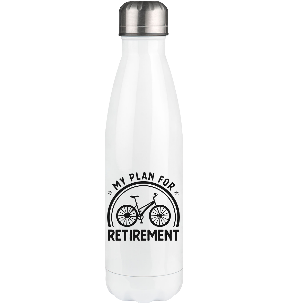My Plan For Retirement - Edelstahl Thermosflasche fahrrad 500ml