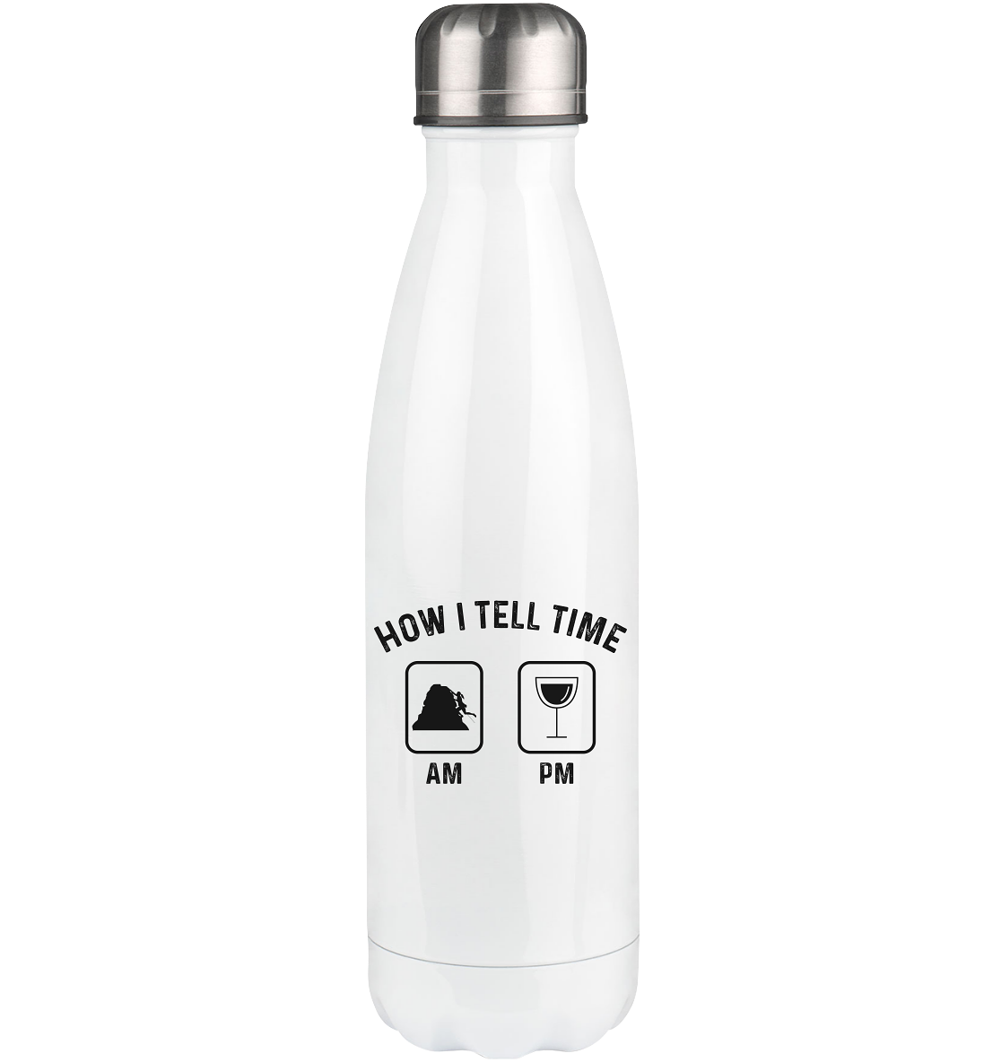 How I Tell Time Am Pm 1 - Edelstahl Thermosflasche klettern 500ml