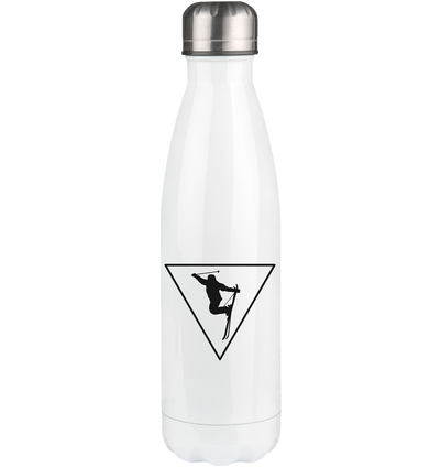 Triangle and Skiing - Edelstahl Thermosflasche klettern ski 500ml