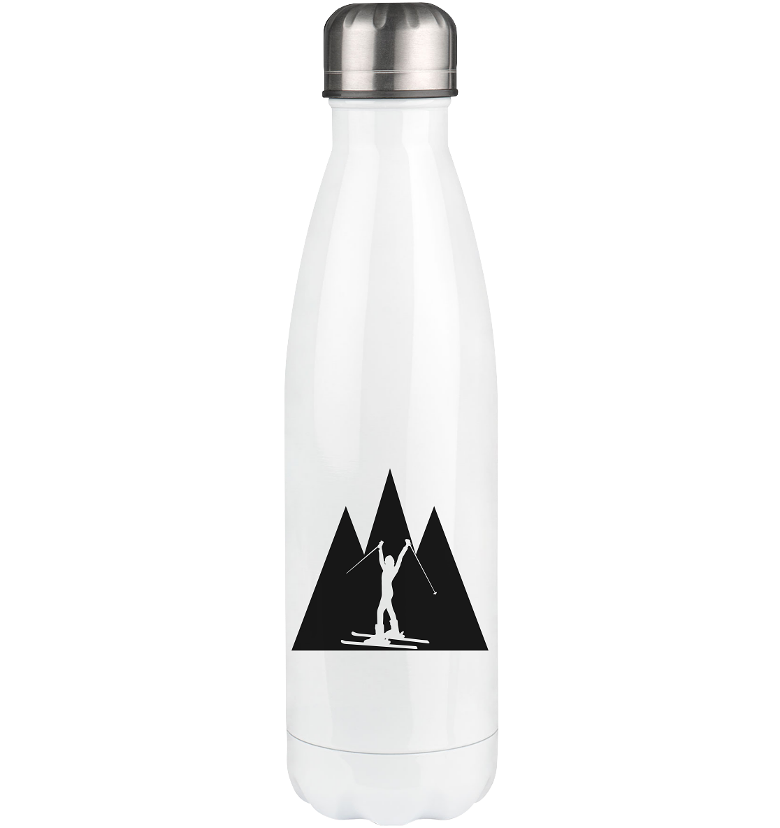 Triangle Mountain and Skiing - Edelstahl Thermosflasche klettern ski 500ml