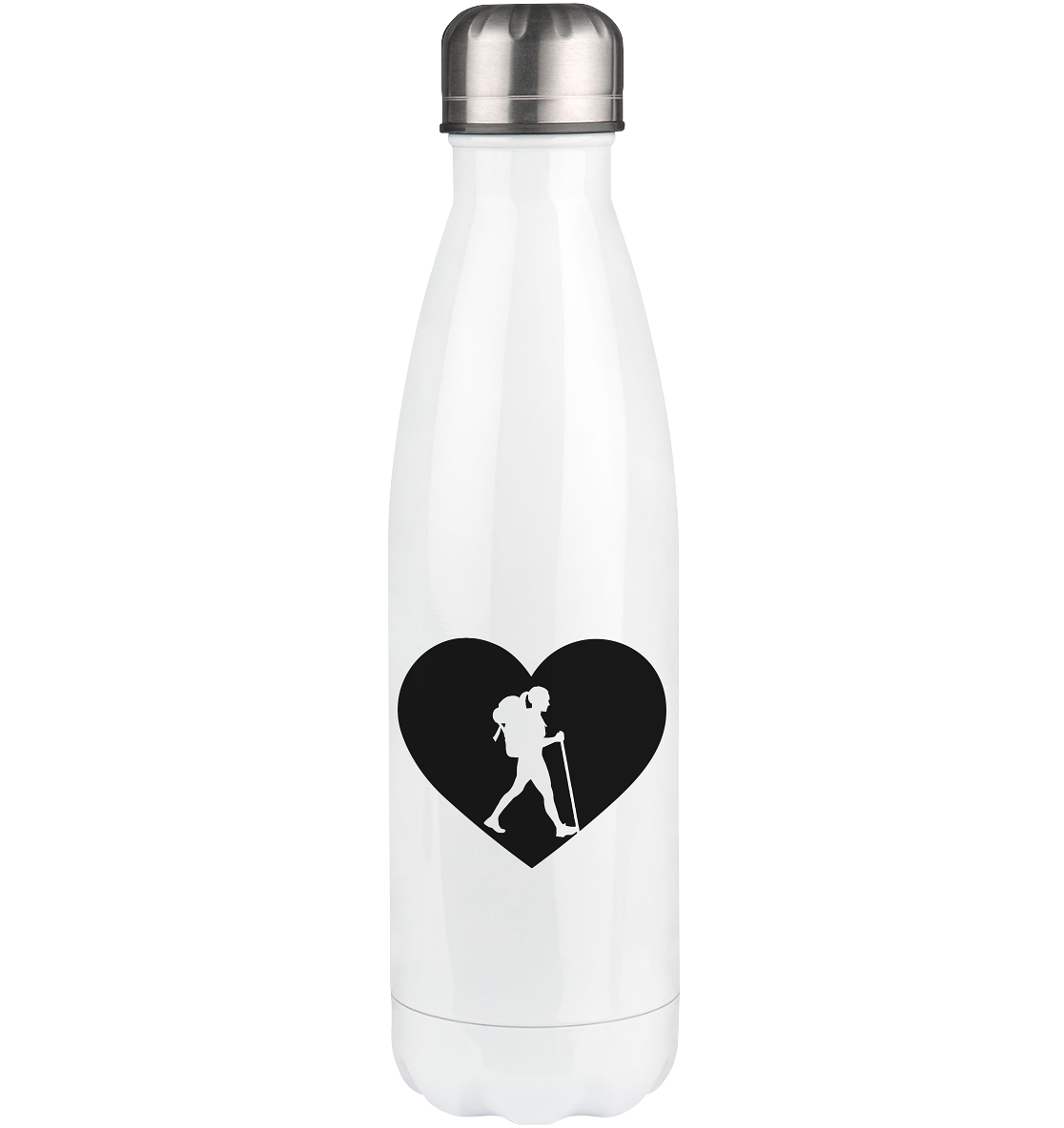 Heart 1 and Hiking - Edelstahl Thermosflasche wandern 500ml