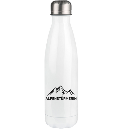 Alpenstürmerin - Edelstahl Thermosflasche berge wandern 500ml