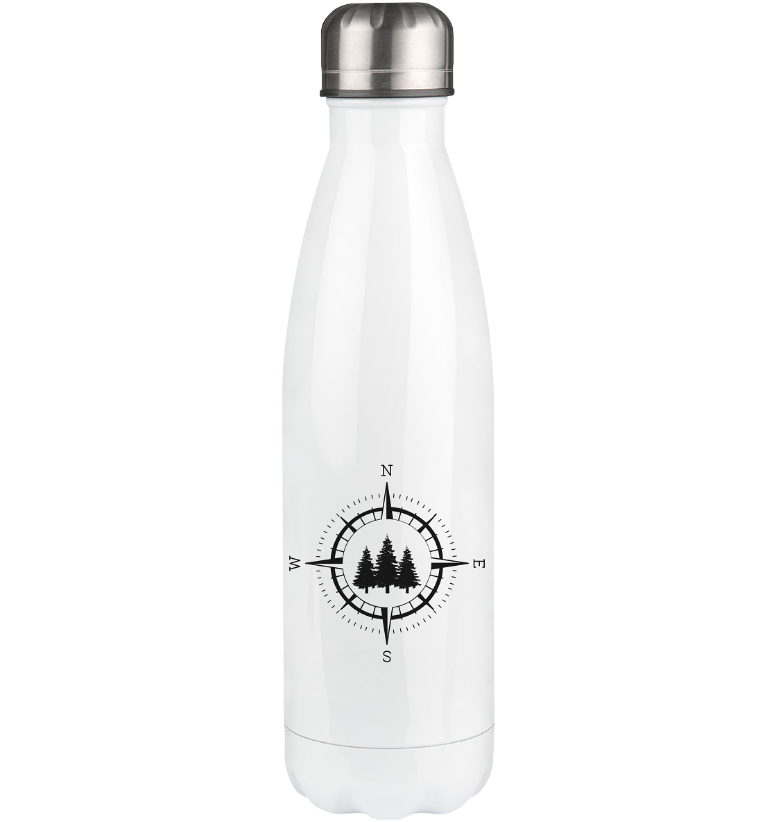 Compass and Trees - Edelstahl Thermosflasche camping UONP 500ml