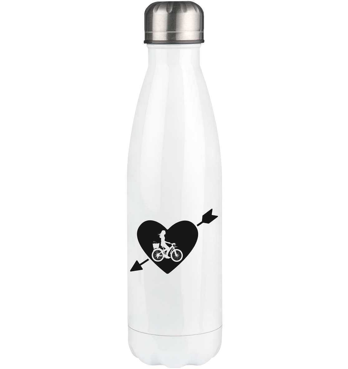 Arrow Heart and Cycling 2 - Edelstahl Thermosflasche fahrrad 500ml