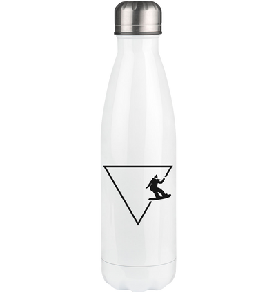 Triangle 1 and Snowboarding - Edelstahl Thermosflasche snowboarden 500ml