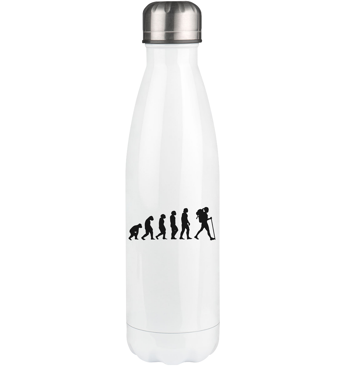 Evolution and Hiking - Edelstahl Thermosflasche wandern 500ml