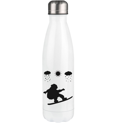 All Seasons and Snowboarding - Edelstahl Thermosflasche snowboarden 500ml