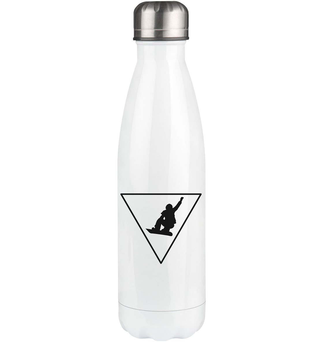 Triangle and Snowboarding - Edelstahl Thermosflasche snowboarden 500ml