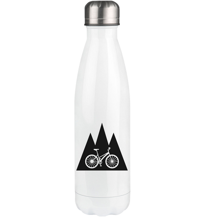 Triangle Mountain and Bicycle - Edelstahl Thermosflasche fahrrad 500ml