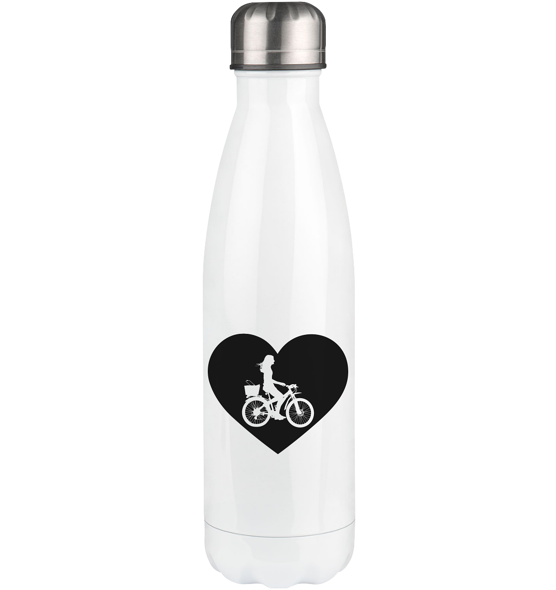 Heart 1 and Cycling - Edelstahl Thermosflasche fahrrad 500ml