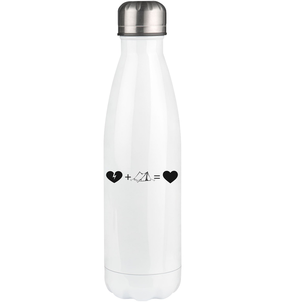 Broken Heart Heart and Camping 1 - Edelstahl Thermosflasche camping UONP 500ml