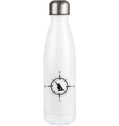 Compass and Snowboarding - Edelstahl Thermosflasche snowboarden 500ml