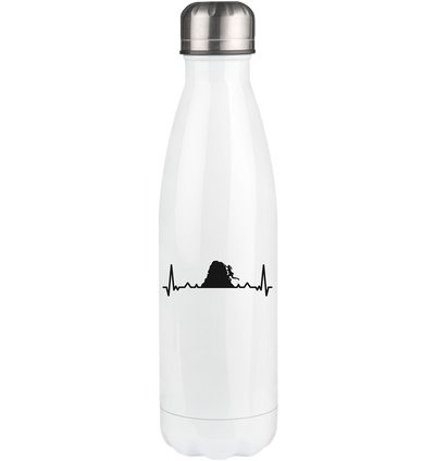 Heartbeat and Climbing - Edelstahl Thermosflasche klettern 500ml