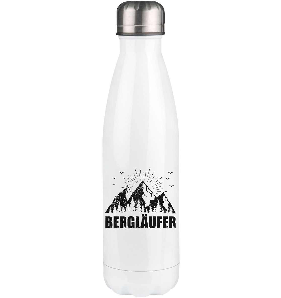 Berglaufer - Edelstahl Thermosflasche berge 500ml