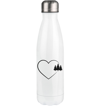 Heart 2 and Trees - Edelstahl Thermosflasche camping UONP 500ml