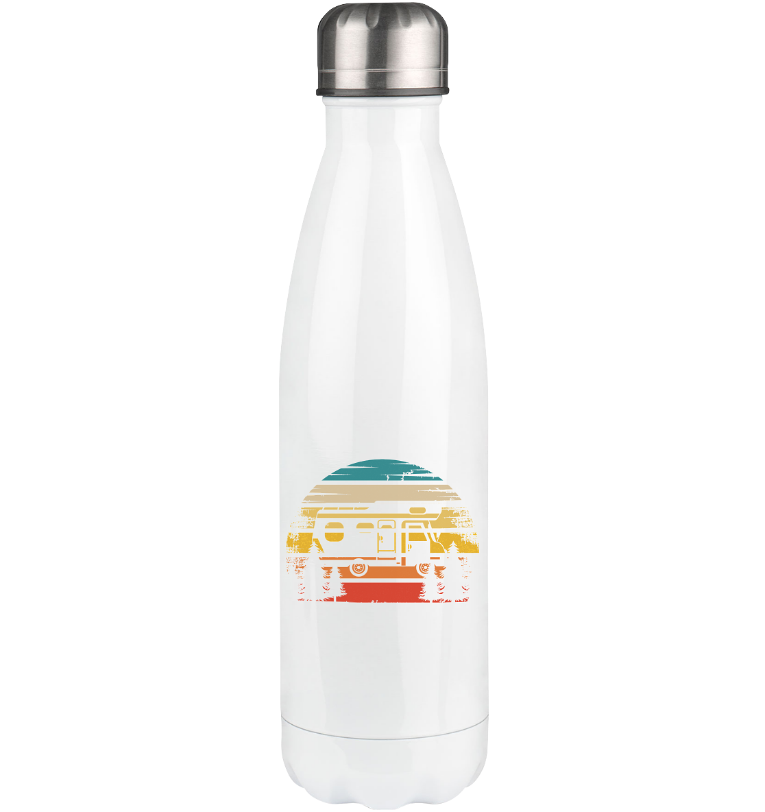 Retro Sun and Camping - Edelstahl Thermosflasche camping 500ml