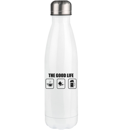 The Good Life - Edelstahl Thermosflasche snowboarden 500ml