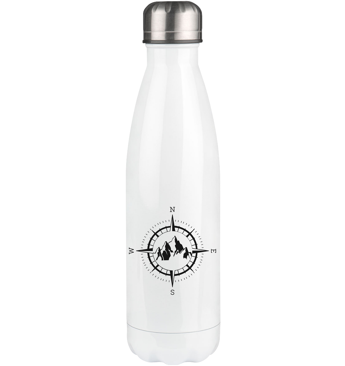 Compass and Mountain - Edelstahl Thermosflasche berge 500ml
