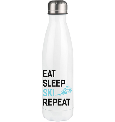 Eat Sleep Ski Repeat - Edelstahl Thermosflasche klettern 500ml