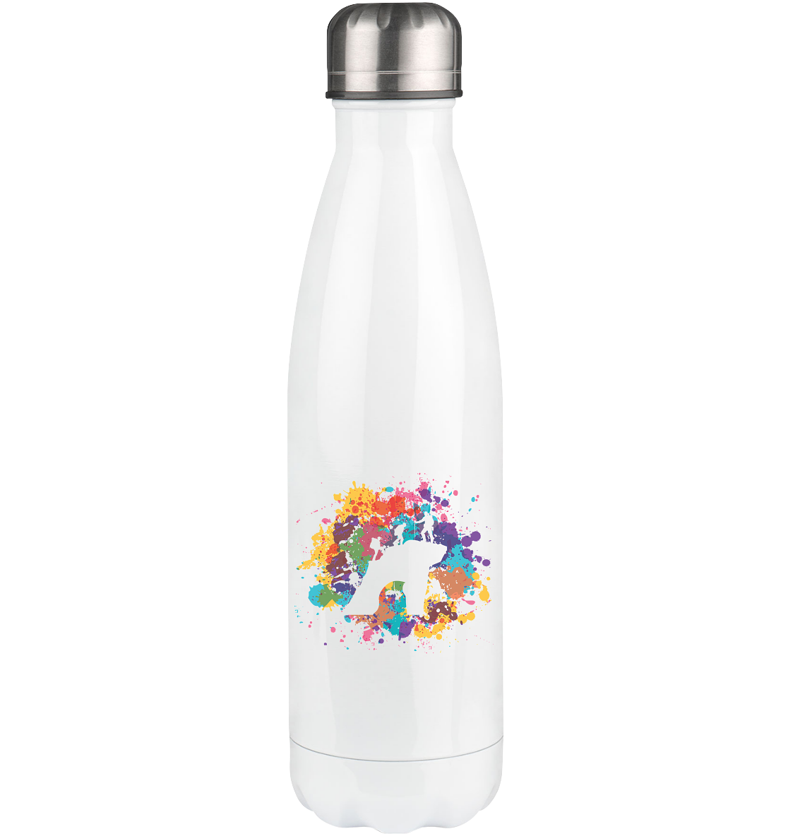 Colorful Splash and Climbing - Edelstahl Thermosflasche klettern 500ml