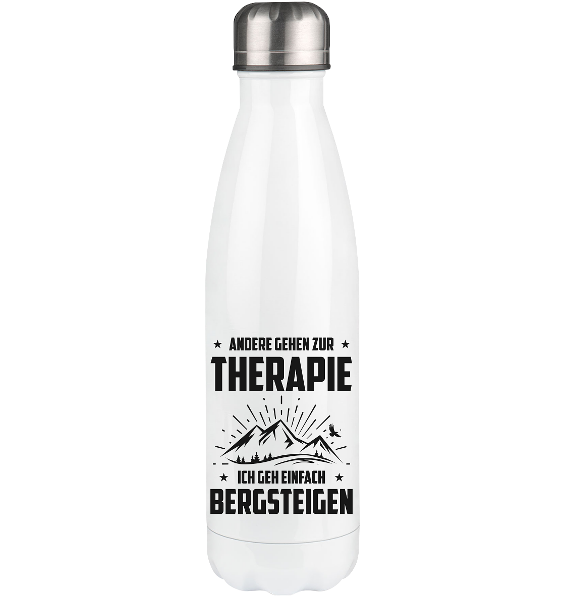Andere Gehen Zur Therapie Ich Gen Einfach Bergsteigen - Edelstahl Thermosflasche berge 500ml