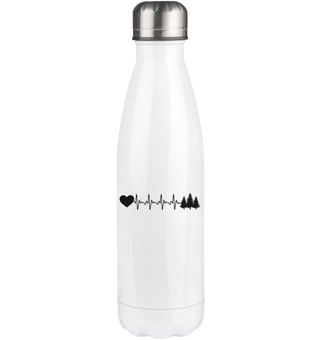 Heartbeat Heart and Trees - Edelstahl Thermosflasche camping UONP 500ml