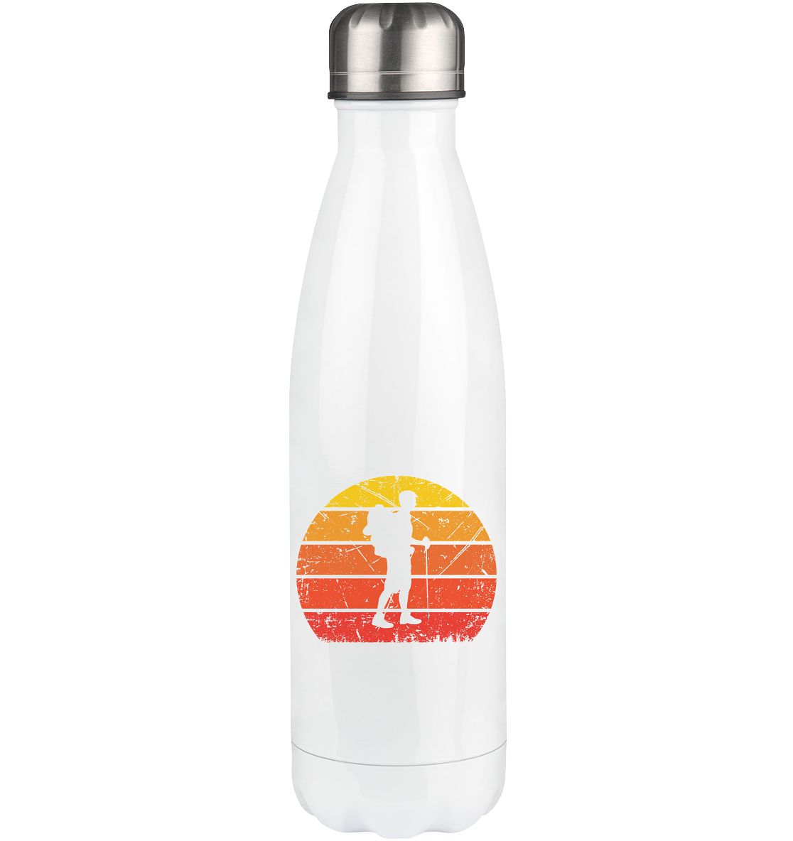 Vintage Sun and Hiking - Edelstahl Thermosflasche wandern 500ml