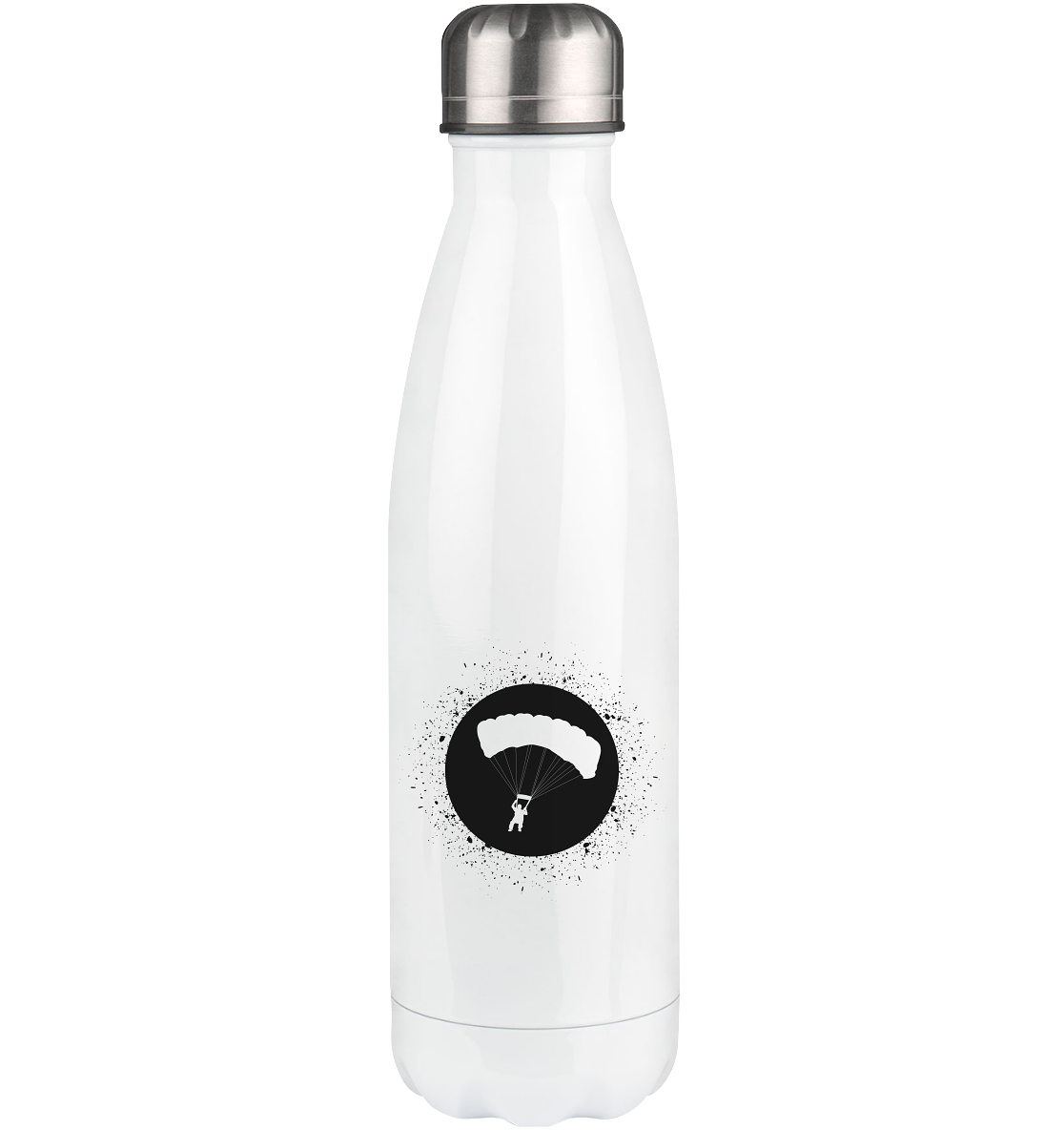 Circle with Splash and Paragliding - Edelstahl Thermosflasche berge 500ml