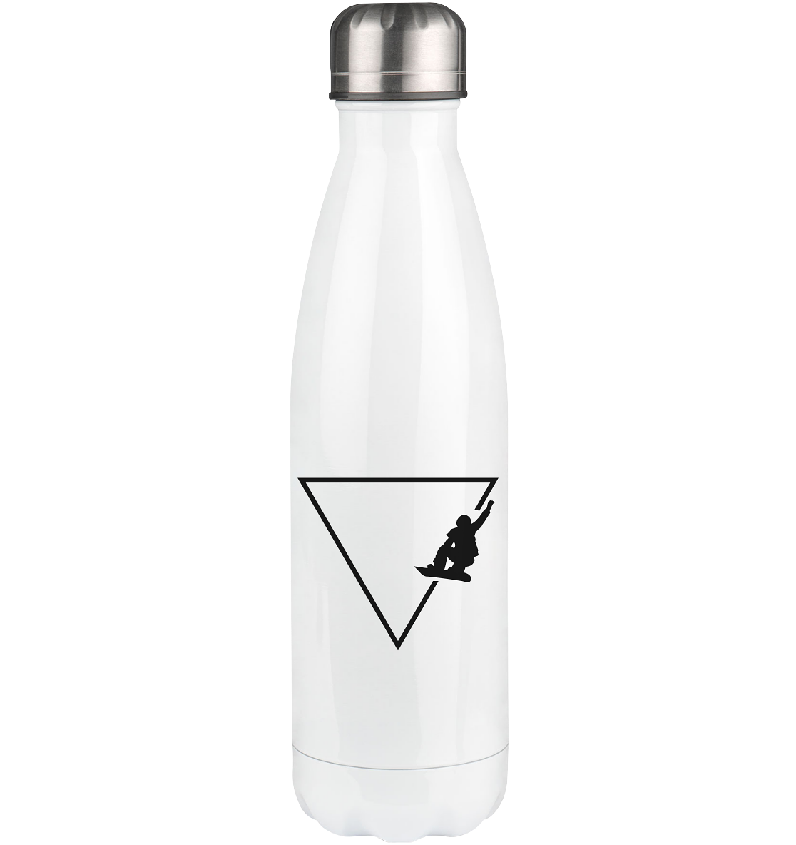 Triangle 1 and Snowboarding - Edelstahl Thermosflasche snowboarden 500ml