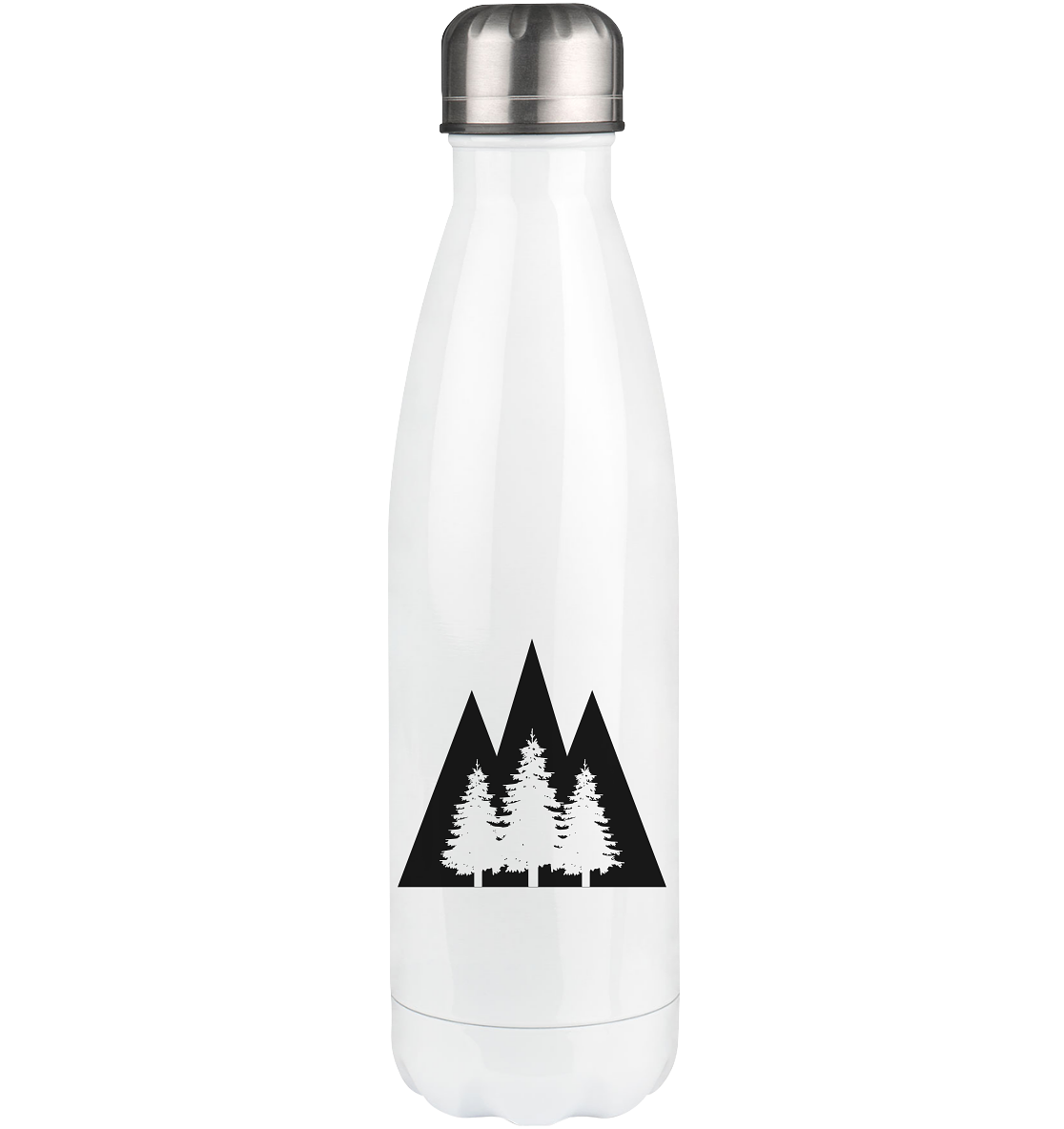 Triangle Mountain and Trees - Edelstahl Thermosflasche camping UONP 500ml
