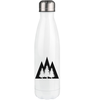 Triangle Mountain and Trees - Edelstahl Thermosflasche camping UONP 500ml