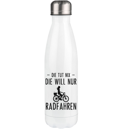 Die Tut Nix Die Will Nur Radfahren - Edelstahl Thermosflasche fahrrad 500ml