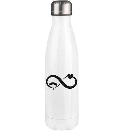 Infinity Heart and Paragliding - Edelstahl Thermosflasche berge 500ml