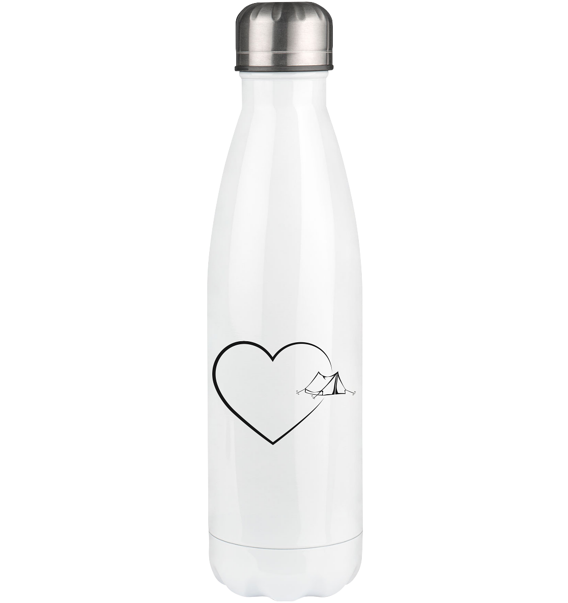 Heart 2 and Camping - Edelstahl Thermosflasche camping 500ml