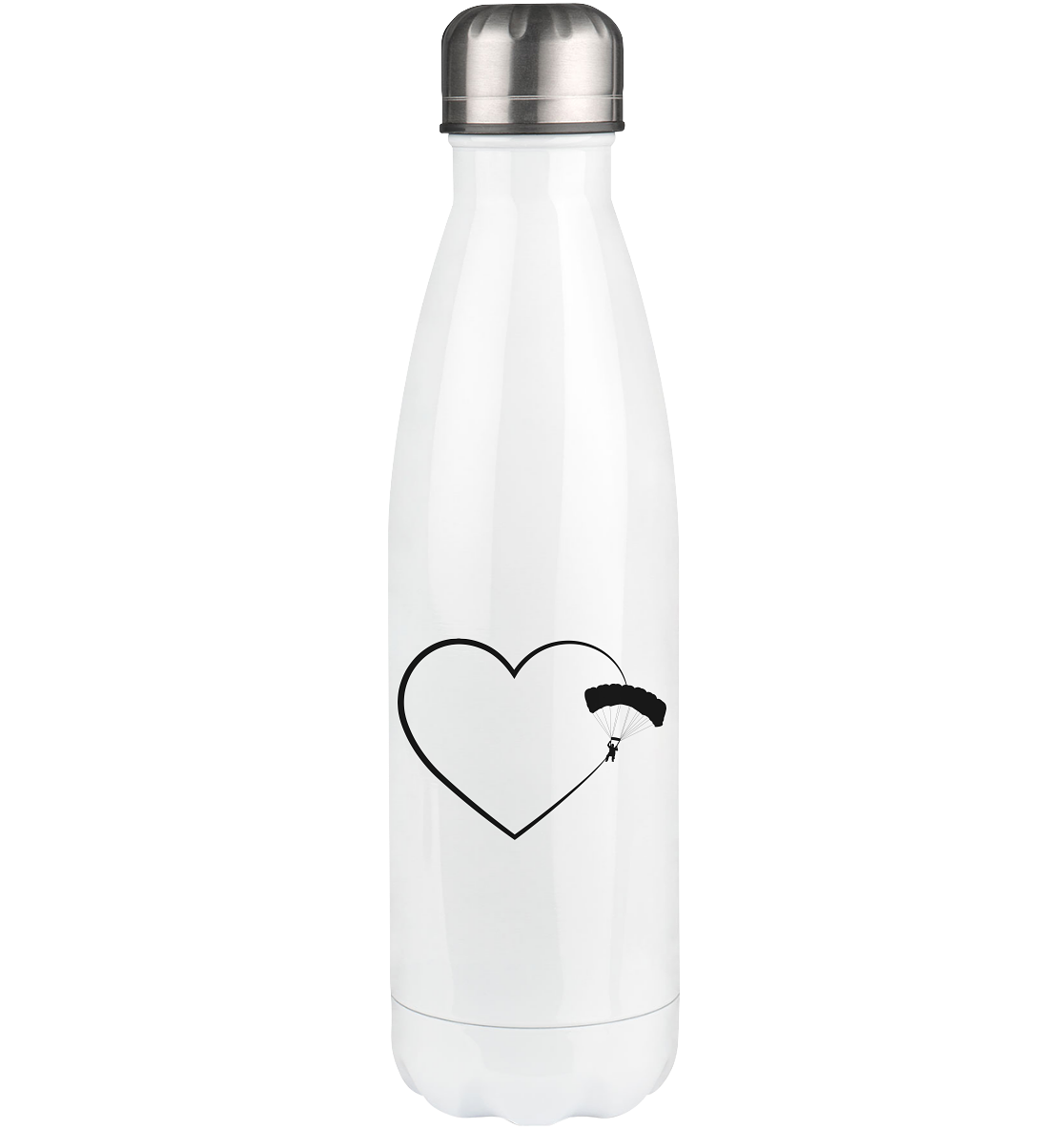 Heart 2 and Paragliding - Edelstahl Thermosflasche berge 500ml