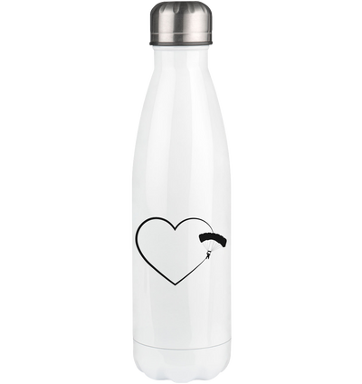 Heart 2 and Paragliding - Edelstahl Thermosflasche berge 500ml