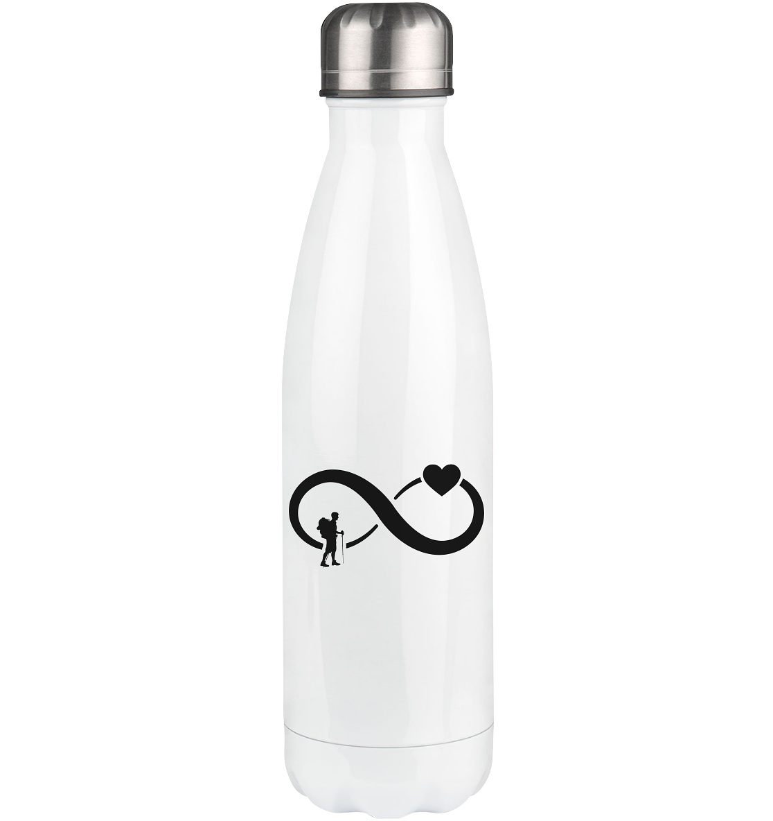 Infinity Heart and Hiking - Edelstahl Thermosflasche wandern 500ml